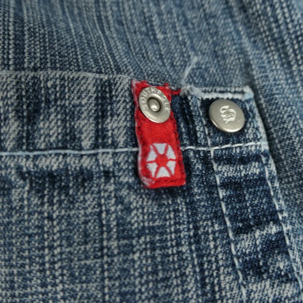 Southpole Jeans Mens 32x28 Red Tab Baggy Denim Y2K Hip Hop Skater Streetwear